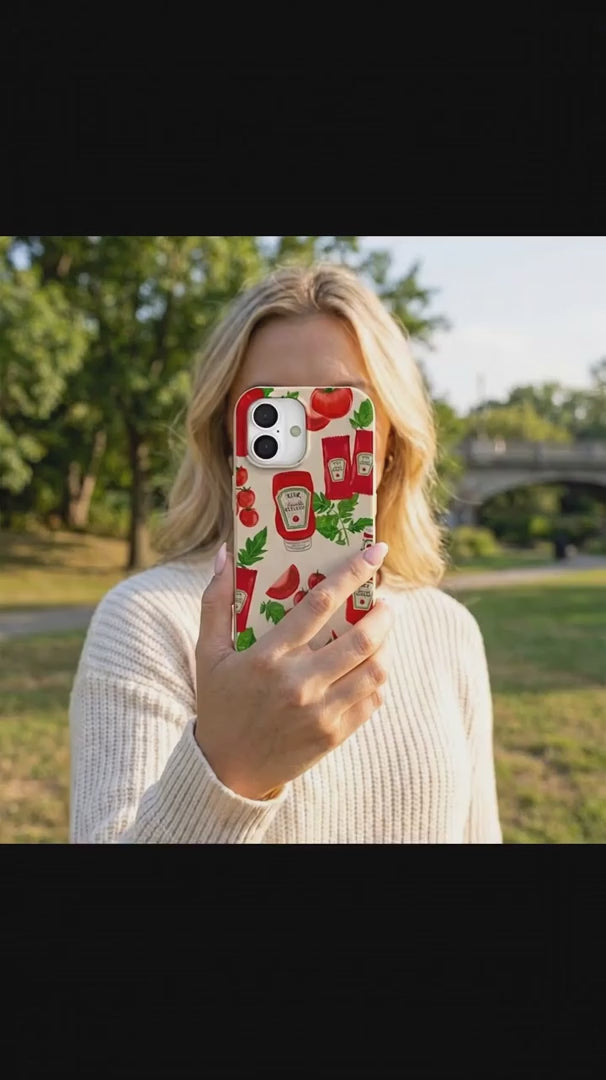 Seashell Ketchup Party iPhone 17 Pro Case - Product video demonstration