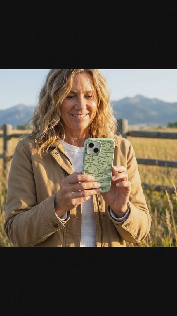 Sage Green Fairway iPhone 15 Case - Product video demonstration