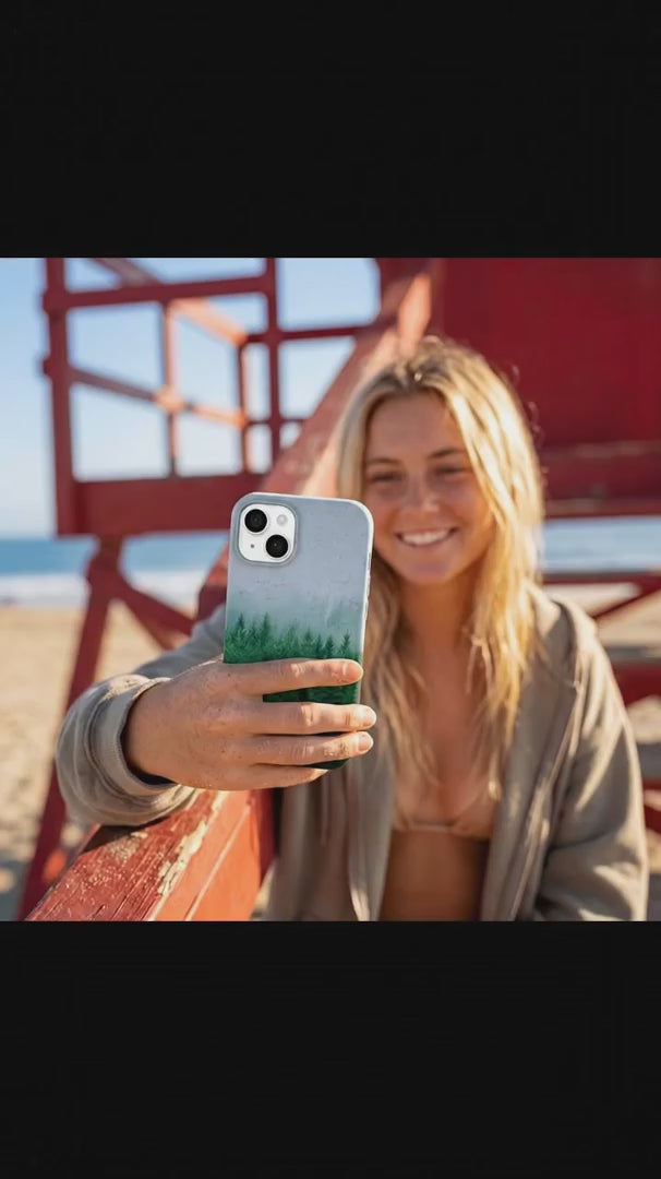 Powder Blue Forest Mist iPhone 17 Pro Case - Product video demonstration