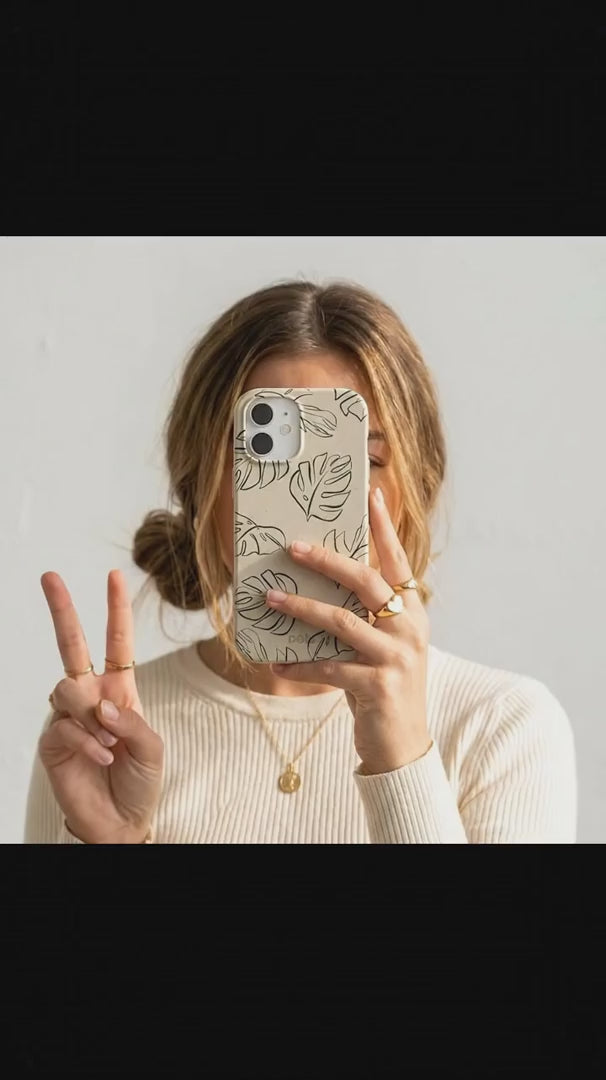 London Fog Leaf Lines iPhone 15 Case - Product video demonstration