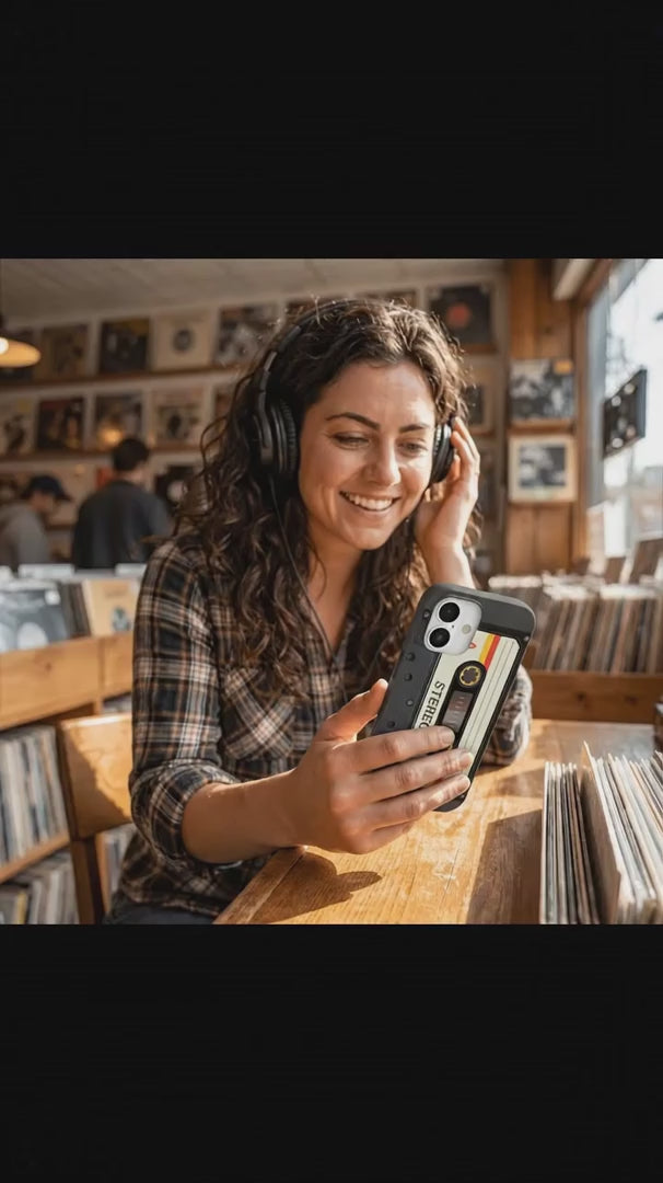 Black Cassette iPhone 17 Pro Case - Product video demonstration