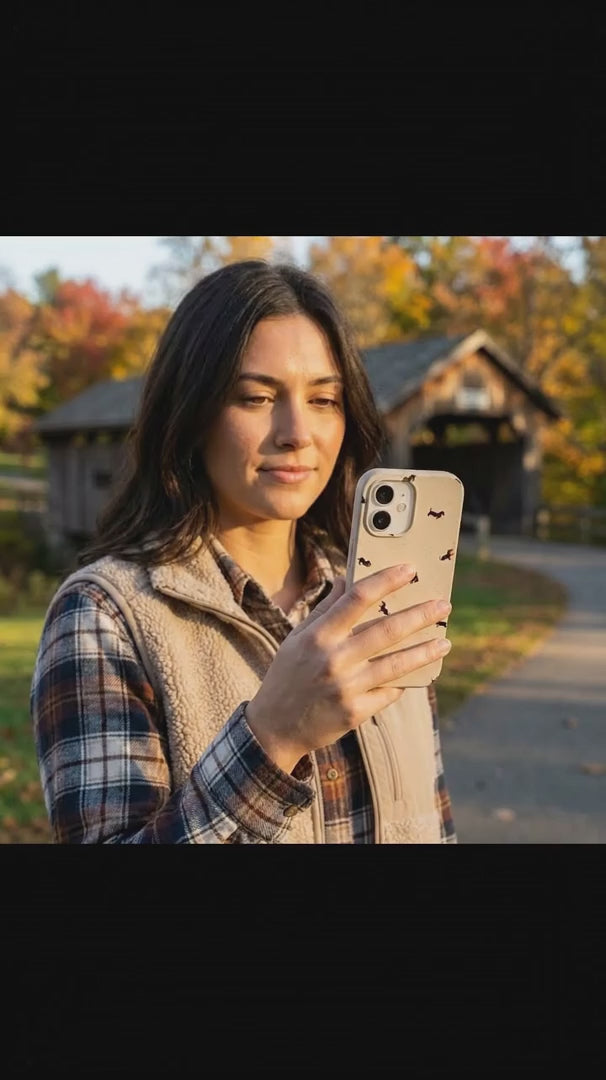 Seashell Lil Dachshunds iPhone 15 Pro Case - Product video demonstration