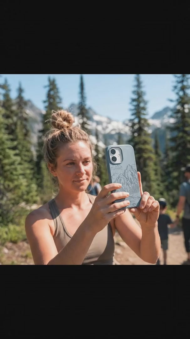 Powder Blue Rockies iPhone 15 Case - Product video demonstration