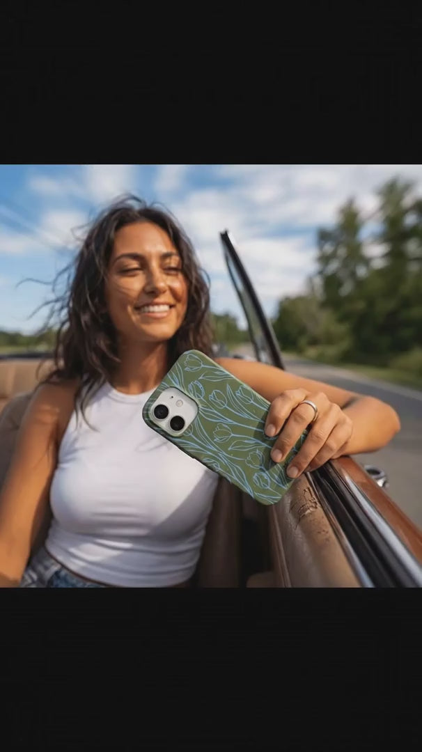 Forest Floor Tulip Dreams iPhone 15 Pro Case - Product video demonstration
