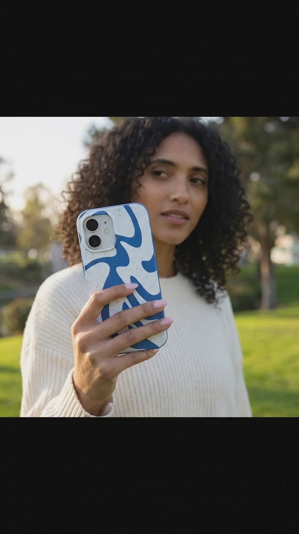 Electric Blue Blue Crush iPhone 15 Pro Case - Product video demonstration