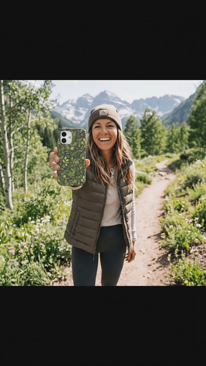 Black Evergreen iPhone 17 Case - Product video demonstration