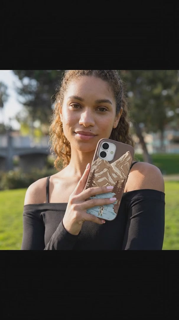 Chocolate Brown Gone Fishing iPhone 17 Pro Case - Product video demonstration