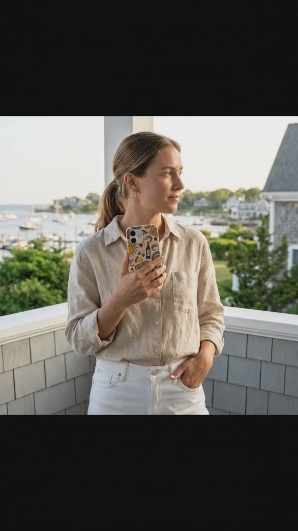 Seashell Coastal Bites iPhone 15 Case - Product video demonstration