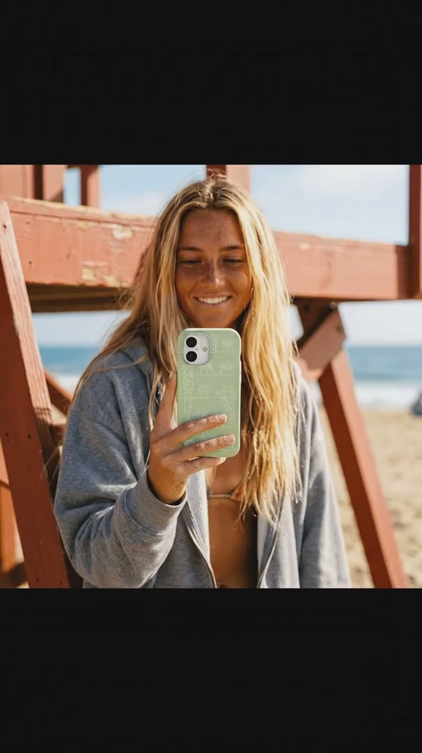 Sage Green Green Cascade iPhone 15 Case - Product video demonstration