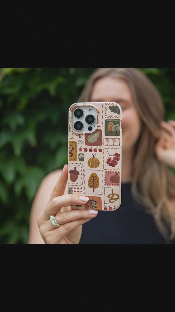 Seashell Autumn Patch iPhone 16 Case - Product video demonstration