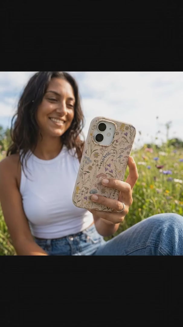 Seashell Dusty Petals iPhone 16 Pro Case - Product video demonstration