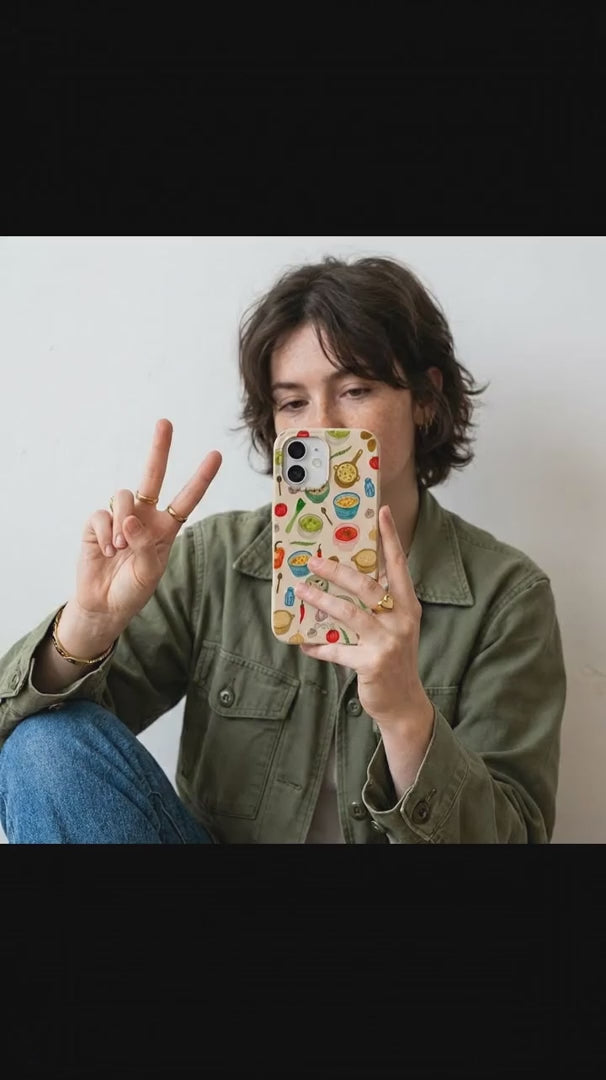 Seashell Cozy Bowls iPhone 17 Pro Case - Product video demonstration