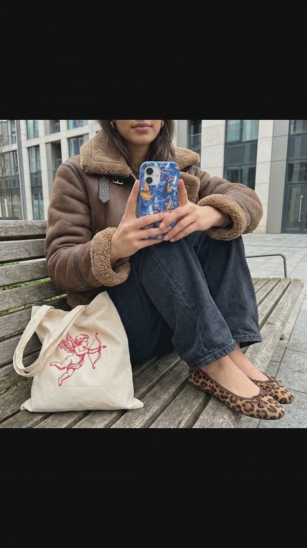 Electric Blue Dockside Dreams iPhone 16 Case - Product video demonstration