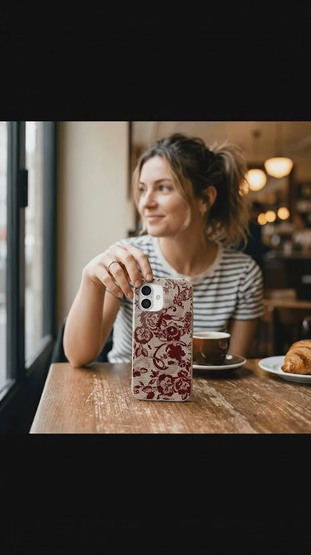 London Fog Crimson Veil iPhone 17 Pro Case - Product video demonstration
