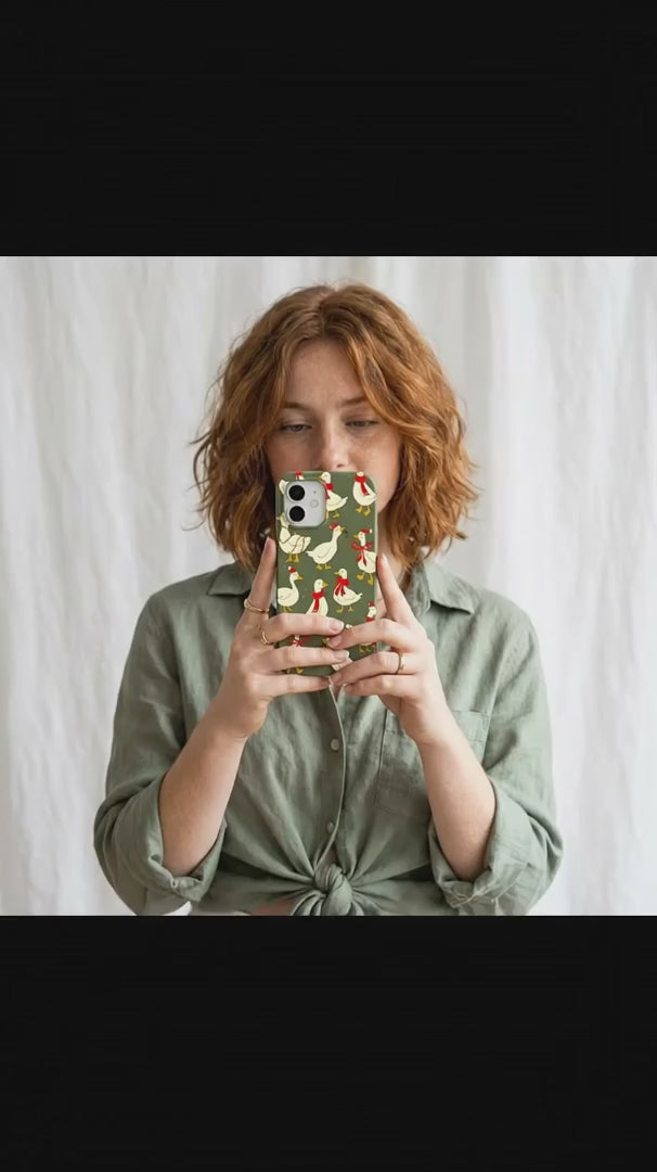 Forest Floor Duck the Halls iPhone 17 Pro Case - Product video demonstration