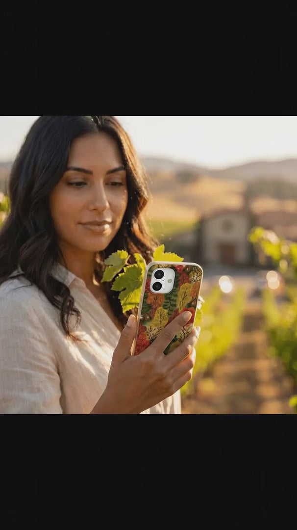 Seashell Cabins in the Woods iPhone 15 Pro Case - Product video demonstration