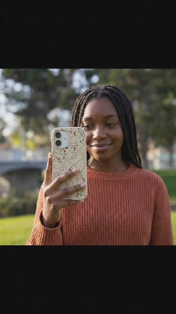 London Fog Purr and Pour iPhone 16 Case - Product video demonstration