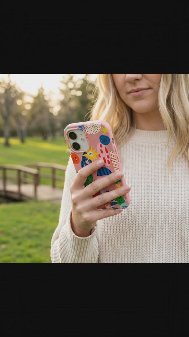 Bubblegum Pink Daydreaming iPhone 16 Pro Case - Product video demonstration