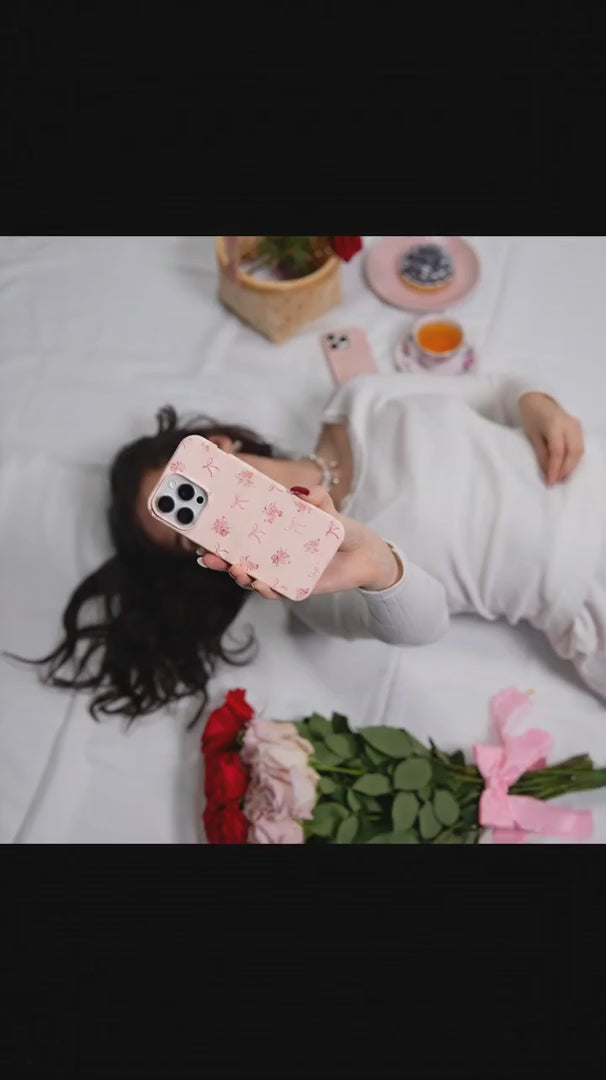 Seashell Roses and Bows iPhone 17 Pro Case - Product video demonstration