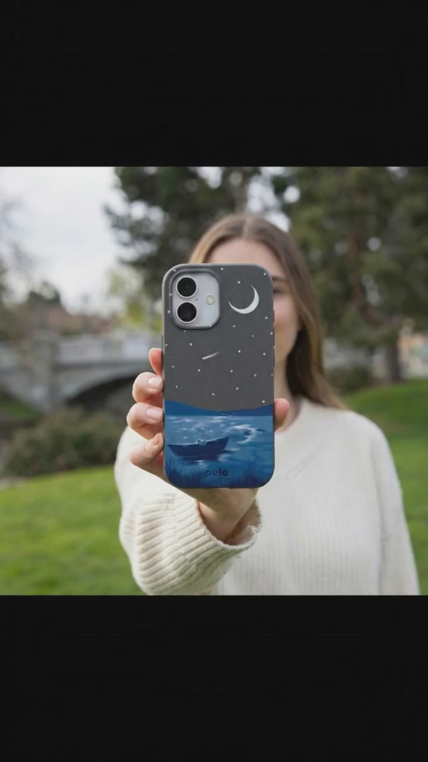 Black Moonlight Lake iPhone 16 Pro Case - Product video demonstration