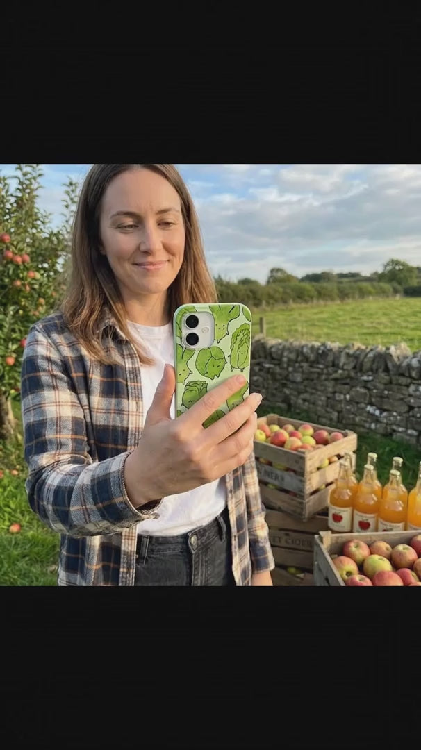 Sage Green Silly Cabbage iPhone 12/ iPhone 12 Pro Case