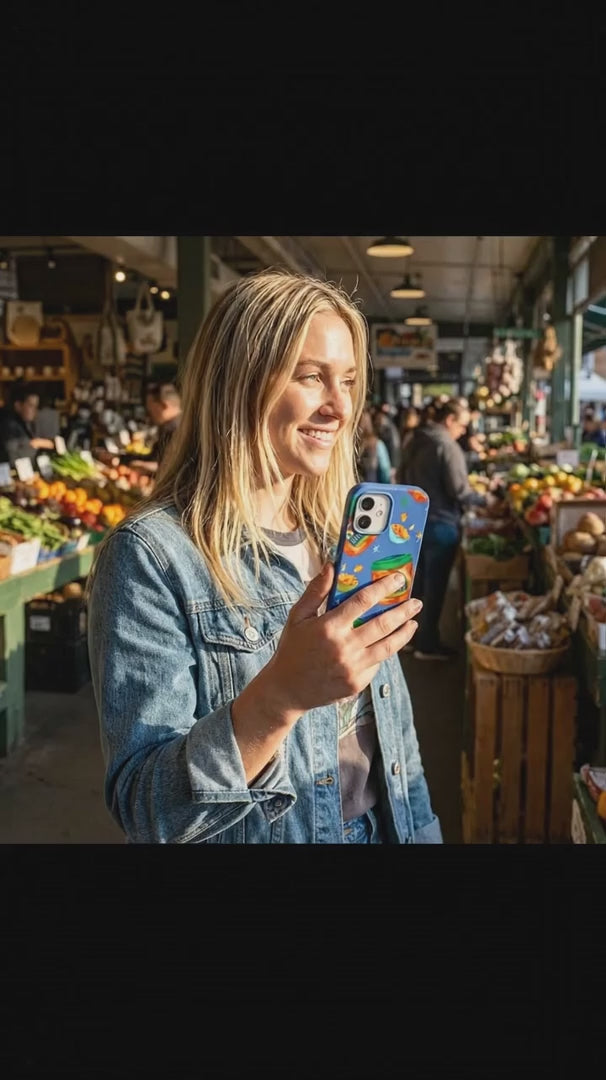 Electric Blue Kimchi Club iPhone XR Case