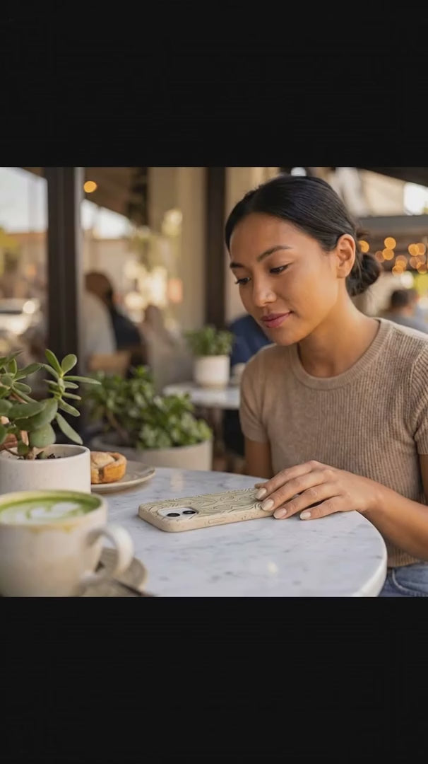 Seashell Floral Flow iPhone 16 Pro Case - Product video demonstration