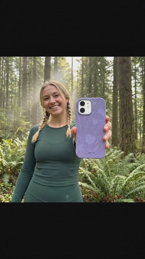 Lavender Wildflower Stitching iPhone 16 Pro Case - Product video demonstration