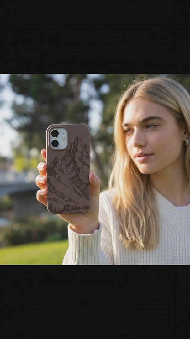 Chocolate Brown Silent Summit iPhone 16 Pro Case - Product video demonstration