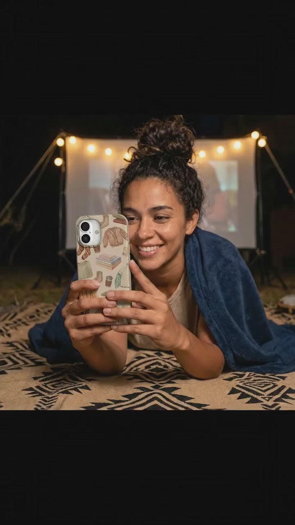 Seashell Cozy Mornings iPhone 15 Case - Product video demonstration