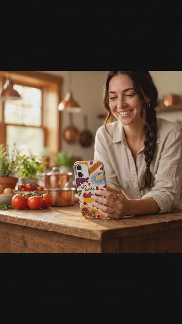 Seashell Girl Dinner iPhone 16 Case - Product video demonstration