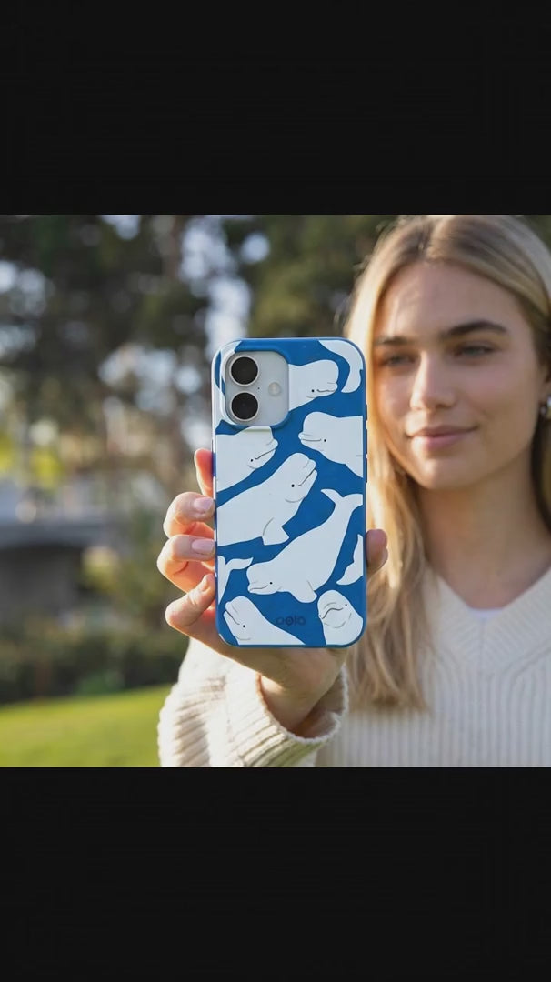 Electric Blue Belugas iPhone 15 Pro Case - Product video demonstration