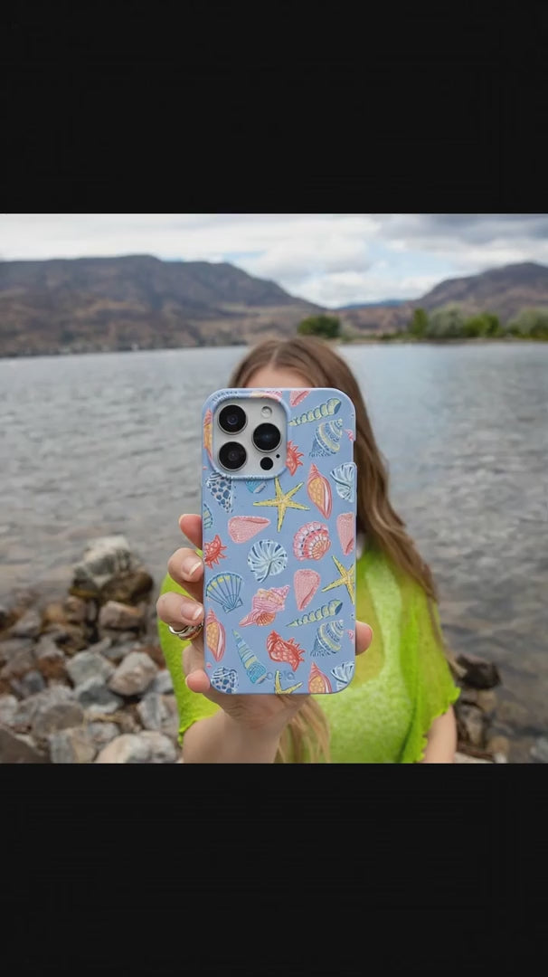 Powder Blue Mermaid Finds iPhone 15 Pro Case - Product video demonstration