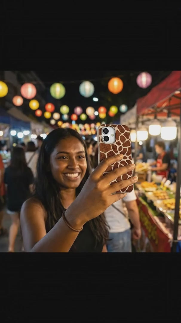 Seashell Giraffe iPhone 16 Pro Case - Product video demonstration