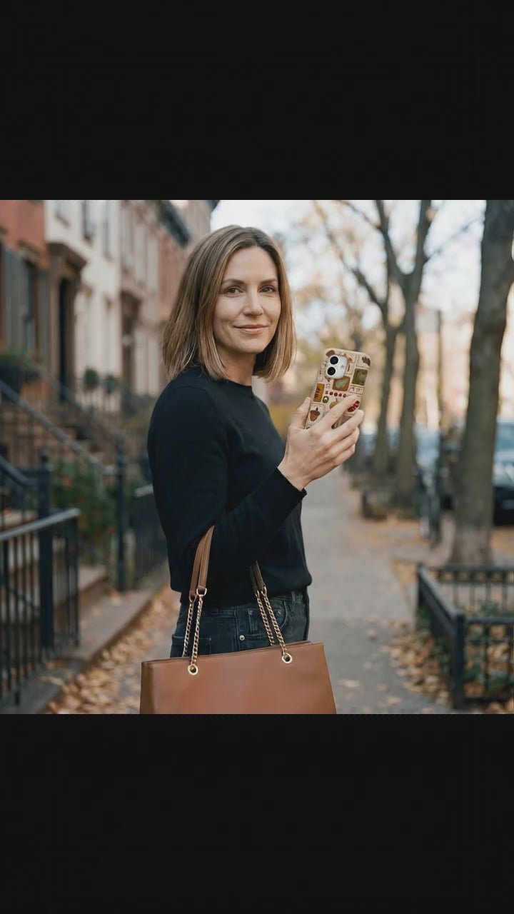 Seashell Autumn Patch iPhone 17 Case - Product video demonstration