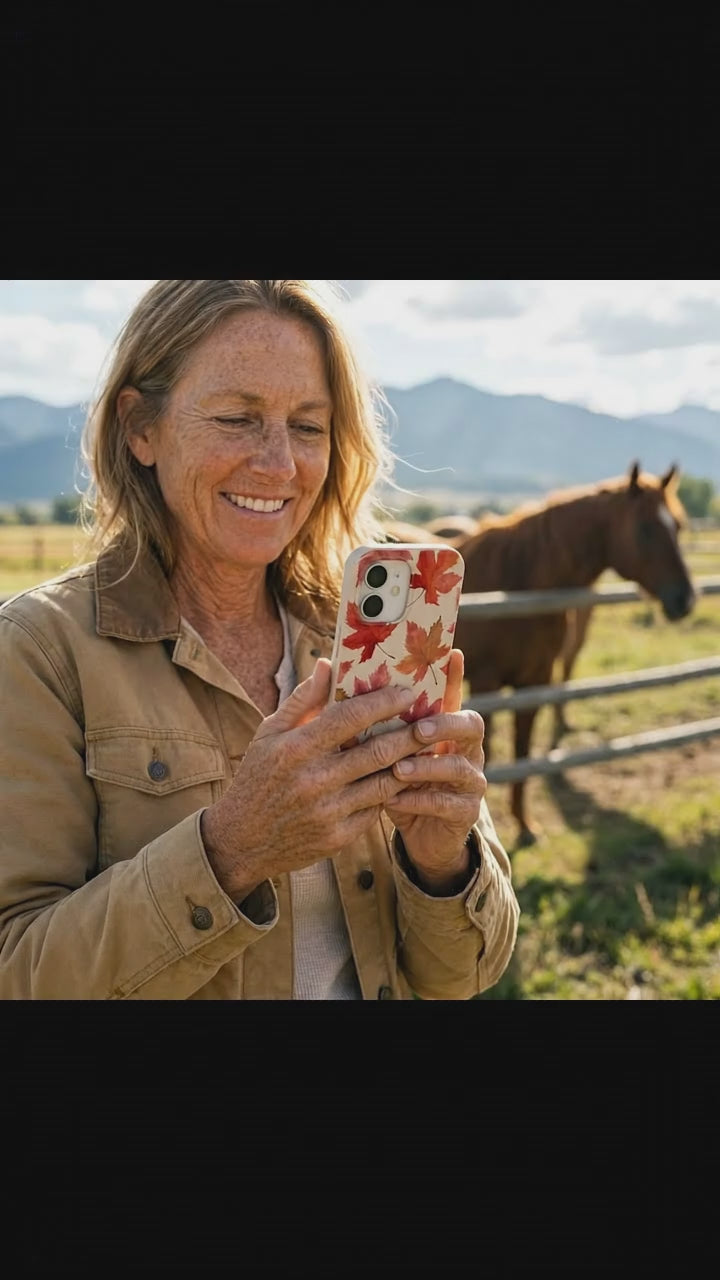 Seashell Maple Leaf iPhone 17 Case - Product video demonstration