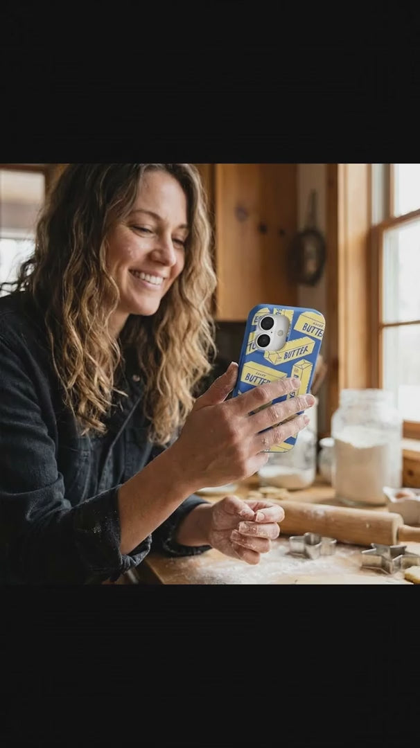 Electric Blue Butter Love iPhone 16 Pro Case - Product video demonstration
