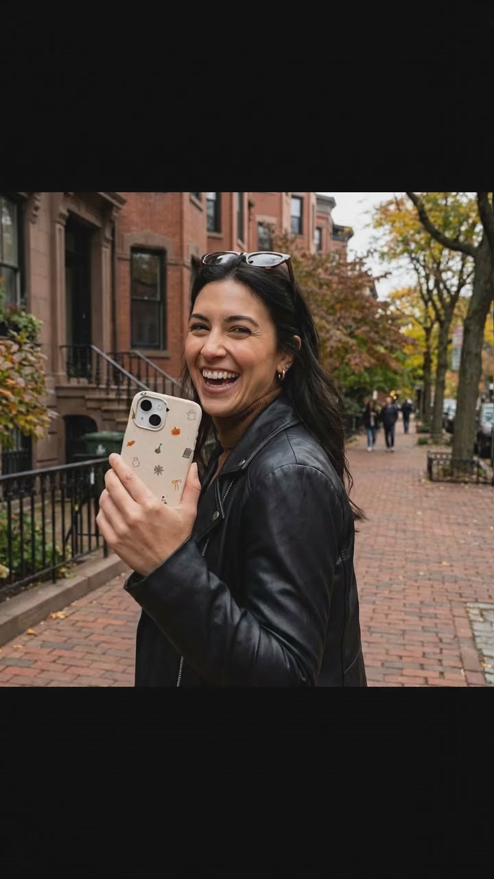 Seashell Mini Halloween iPhone 17 Case - Product video demonstration