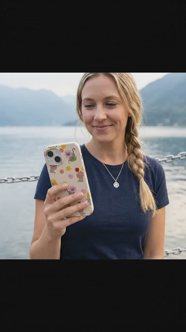 Seashell Flower Cats iPhone 17 Pro Case - Product video demonstration