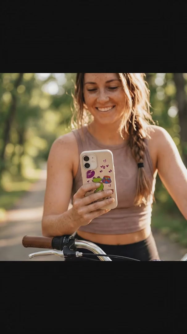 Seashell Frog Party iPhone 15 Case - Product video demonstration