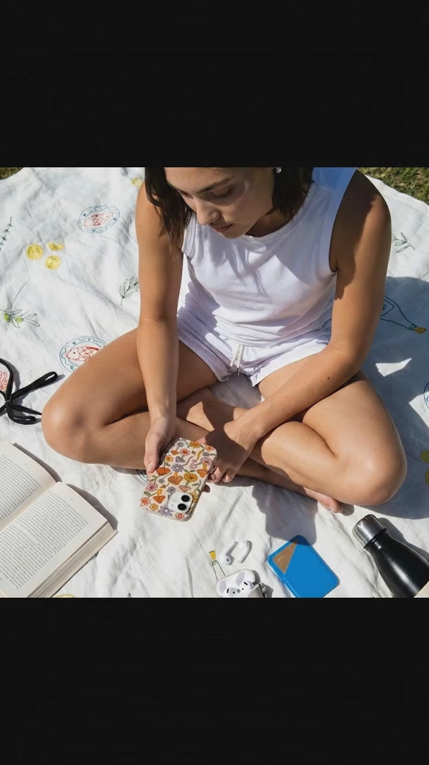 Seashell Shrooms and Blooms iPhone 15 Case - Product video demonstration