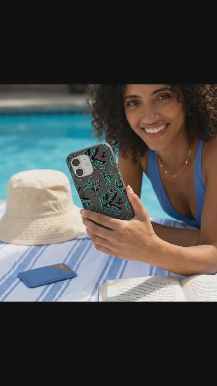 Black Fossilized iPhone 17 Case - Product video demonstration