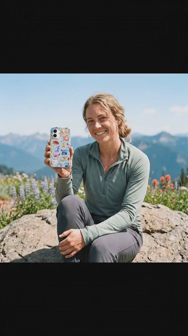 Powder Blue Dragon Cuties iPhone 16 Pro Case - Product video demonstration