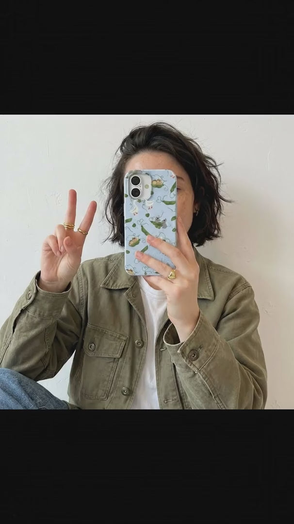 Powder Blue Two Peas in a Pod iPhone 15 Pro Case - Product video demonstration