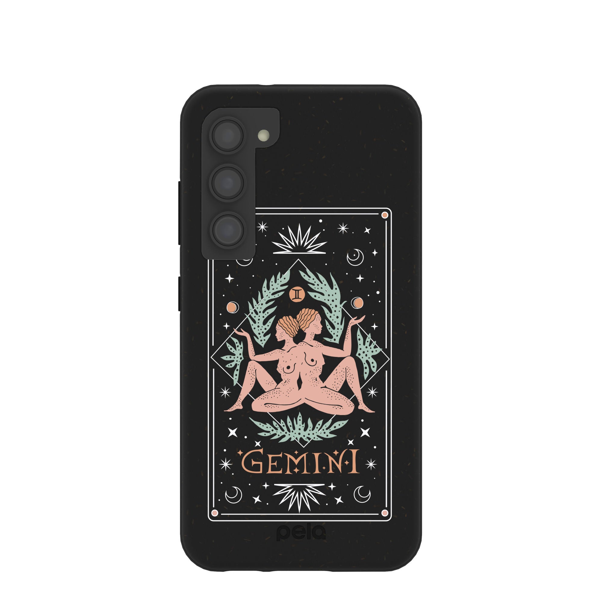 Black Gemini Samsung Galaxy S23 Case Pela Case 9286