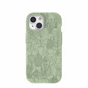 Sage Green Green Oasis iPhone 15 Case