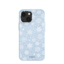 Powder Blue Let it Snow iPhone 13 Mini Case