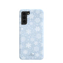 Powder Blue Let it Snow Samsung Galaxy S21 Case