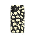 Black Little Elephants iPhone 12/ iPhone 12 Pro Case