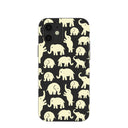 Black Little Elephants iPhone 12/ iPhone 12 Pro Case